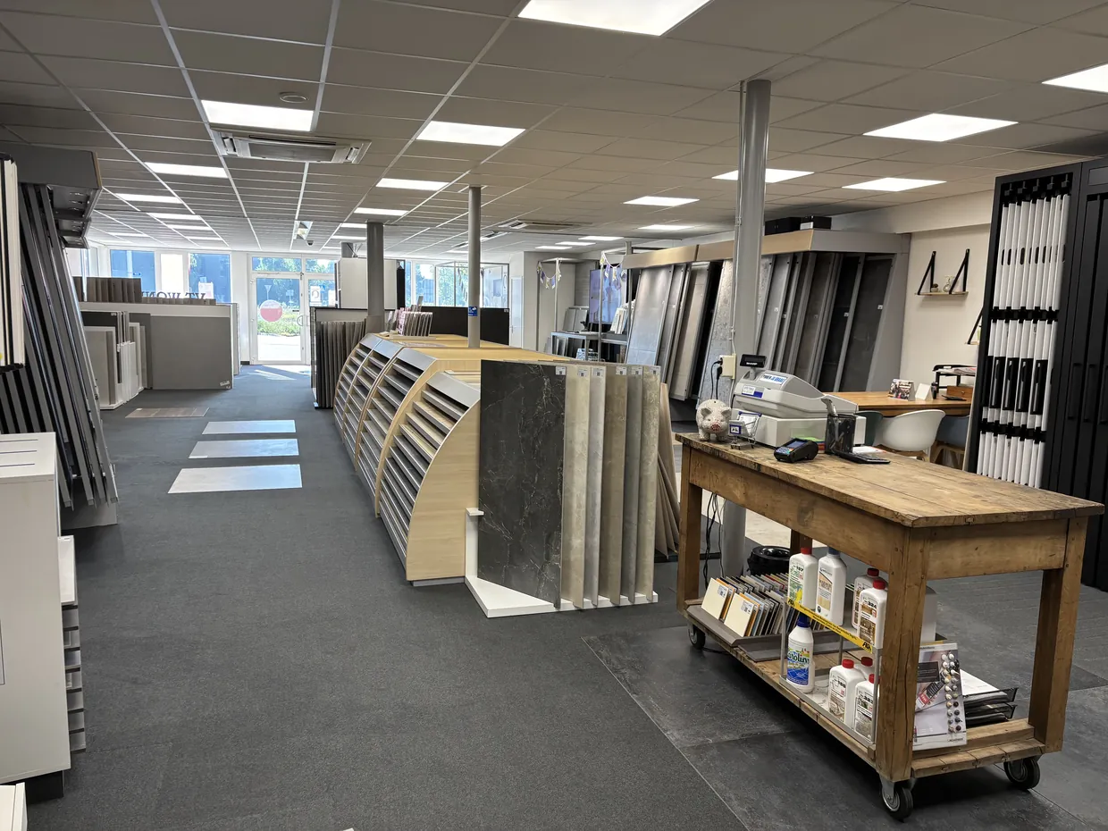 Showroom van Kierkels Tegels en Vloerverwarming in Heythuysen