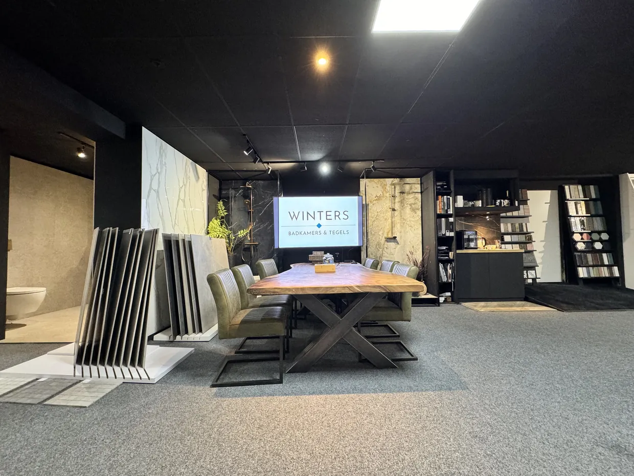 Showroom van Winters Tegels & Vloeren in Enschede